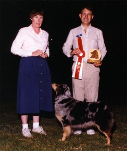 Harley winning Best Opposite Sex at the age of 8 years, under Judge John Kavanaugh at ASCAZ, 19 Sep 1993