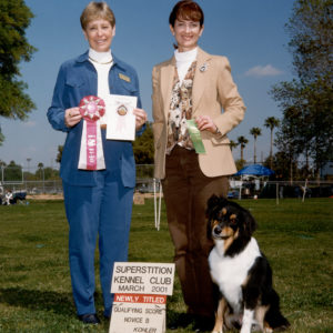Aster finishing her AKC CD at Superstition KC, March 2001