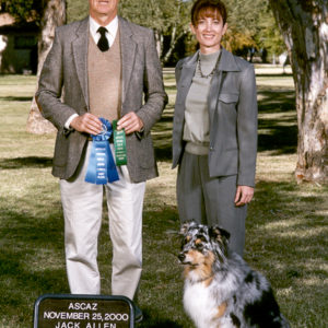 Jazz winning first place in Open A under judge Jack Allen at the ASCAZ show, 11.25.2000