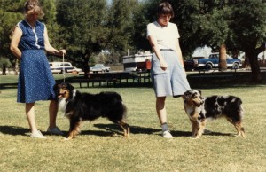  Harley and her sire, Kid, in 1988